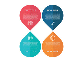 Infographic elements data visualization vector design template. Can be used for steps, 4 options, business process, workflow, diagram, flowchart concept, timeline, marketing icons, info graphics.