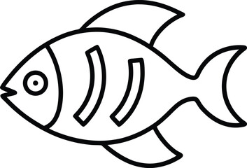 vector illustration of a tropical fish