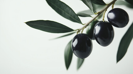 Arbequina Olive isolated on white background