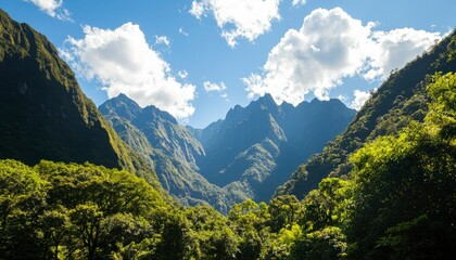 Fototapeta premium Mountain valley landscape (1)