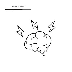 Brainstorming Icon Vector Design.