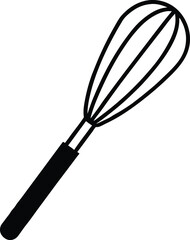 kitchen whisk isolated on white