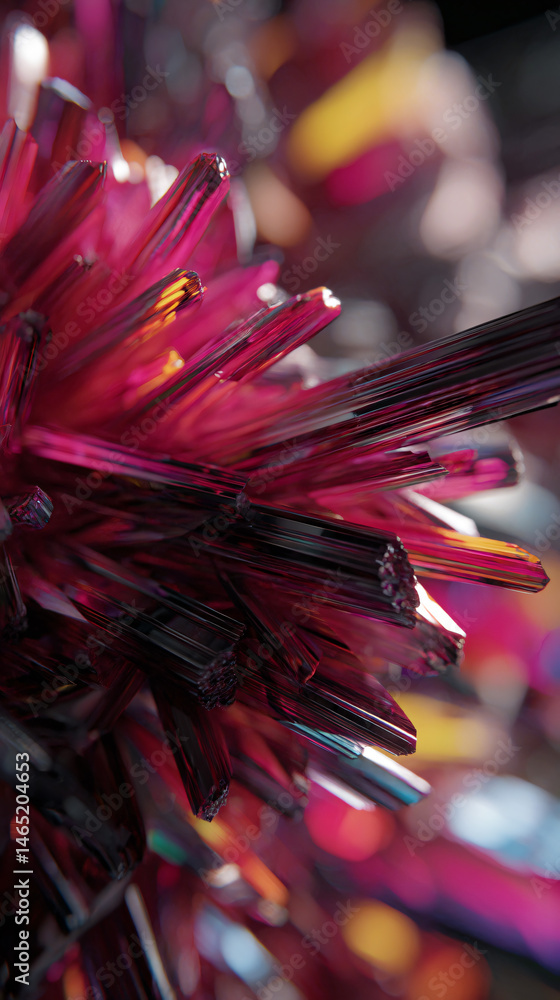 Poster chromatic web a vivid, abstract artificial intelligence creation