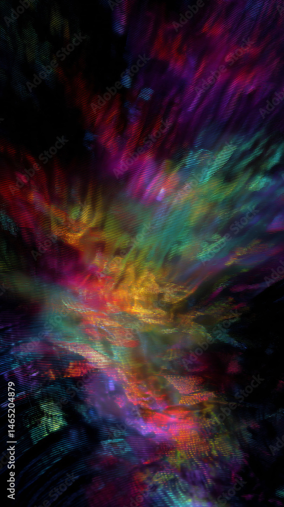 Poster chromatic resonance ai generated nonobjective theme visibility duwxuuu