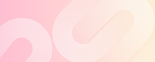 pink and yellow abstract background. Geometric stripe line art design. Modern geometric pattern. Futuristic style. pastel colorful, pink and yellow gradations.