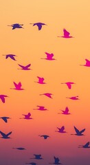 Sunset Flight AI Generated