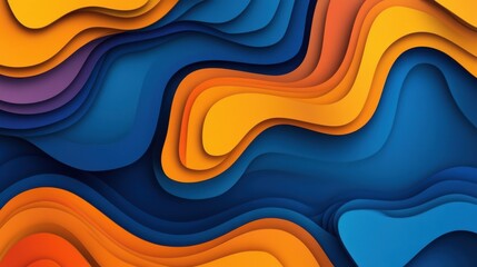 Abstract colorful gradient frame line. shape texture blue wallpaper background.