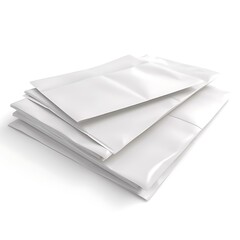 Stack of Blank White Papers.