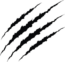 Animal Claw scratches mark silhouette vector, tiger scratches signs, cat scratches signs, dog scratches signs, bear scratches signs, lion scratches signs