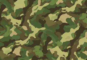 Abstract Green Camo Pattern Seamless Texture