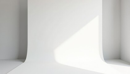 Fototapeta premium Clean, pristine white backdrop ideal for product photography , wallpaper, unadorned, product photography