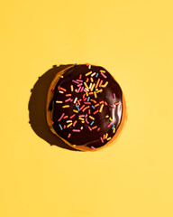 One Boston cream donut
