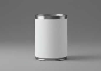 Can mockup with blank label for branding, product presentation, advertising, and design showcase