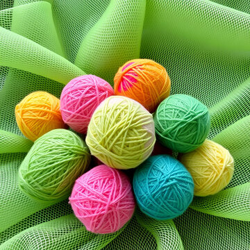 Bolas de bilhar coloridas sobre mesa de sinuca de tecido de cor verde.