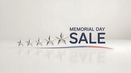 Memorial Day Sale Side Stars Header illustration vector flat design grunge american flag background , banner header created with generative ai