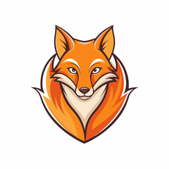 Obraz premium red fox cartoon