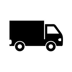 Delivery truck logistics transport vehicle shipping service moving company distribution van icon vector