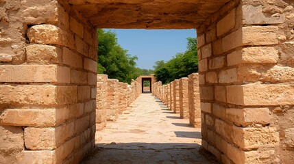 Exploring Ancient Architecture Through Stone Arches and Passageways