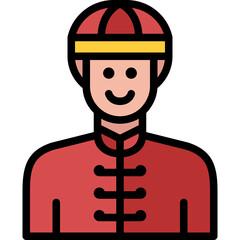 man filled outline icon