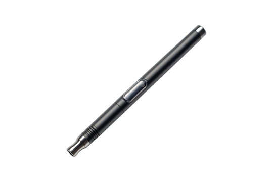 Electric vaping pen isolated on transparent background
