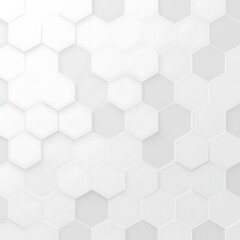 Naklejka premium Abstract White Hexagon Pattern Background