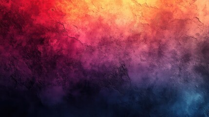 Fototapeta premium Vibrant color gradient, textured abstract background