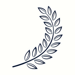 Fototapeta premium set-of-laurel-wreath-illustration-vectors-miinimal