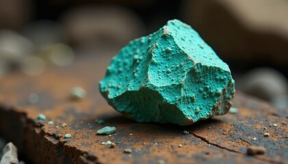 Turquoise nugget, rough texture, earthy tones, turquoise, nature, artisan