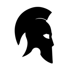 Spartan helmet warrior greek helmet trojan helmet gladiator helmet ancient helmet silhouette vector