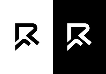 RF, FR initials monogram logo