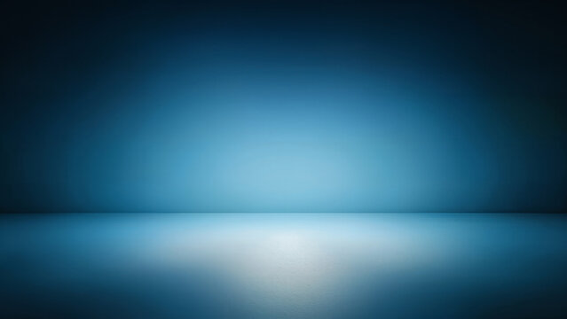 Minimalist abstract blue background with a soft sunlight effect, ideal for product presentation or digital design.