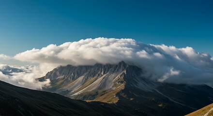Mountain's Cloud Embrace AI Generated