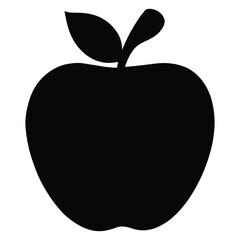 Apple Fruit Silhouette Icon