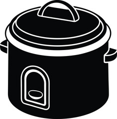 Compact Rice Cooker With Timer silhouette