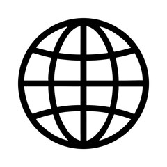 Globe world earth global international map geography continent country nation travel location icon vector