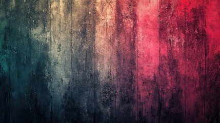 Vibrant, textured vertical panels in varying shades of color