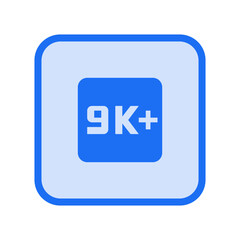 9K Plus Resolution Icon