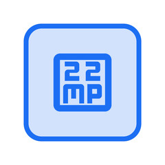 22 Megapixel Outlined Icon