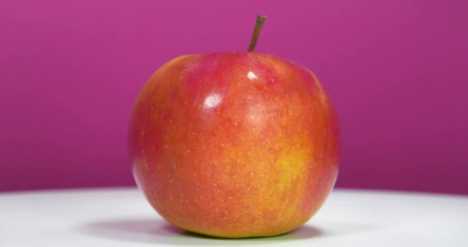 Red ripe fresh juicy apple