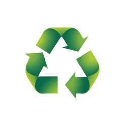 Obraz premium Green Recycling Symbol Eco-Friendly Design for Sustainability