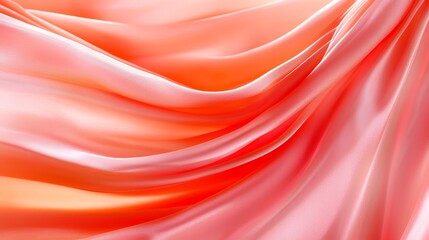 Flowing Fabric Texture in Shades of Coral and Peach Colors