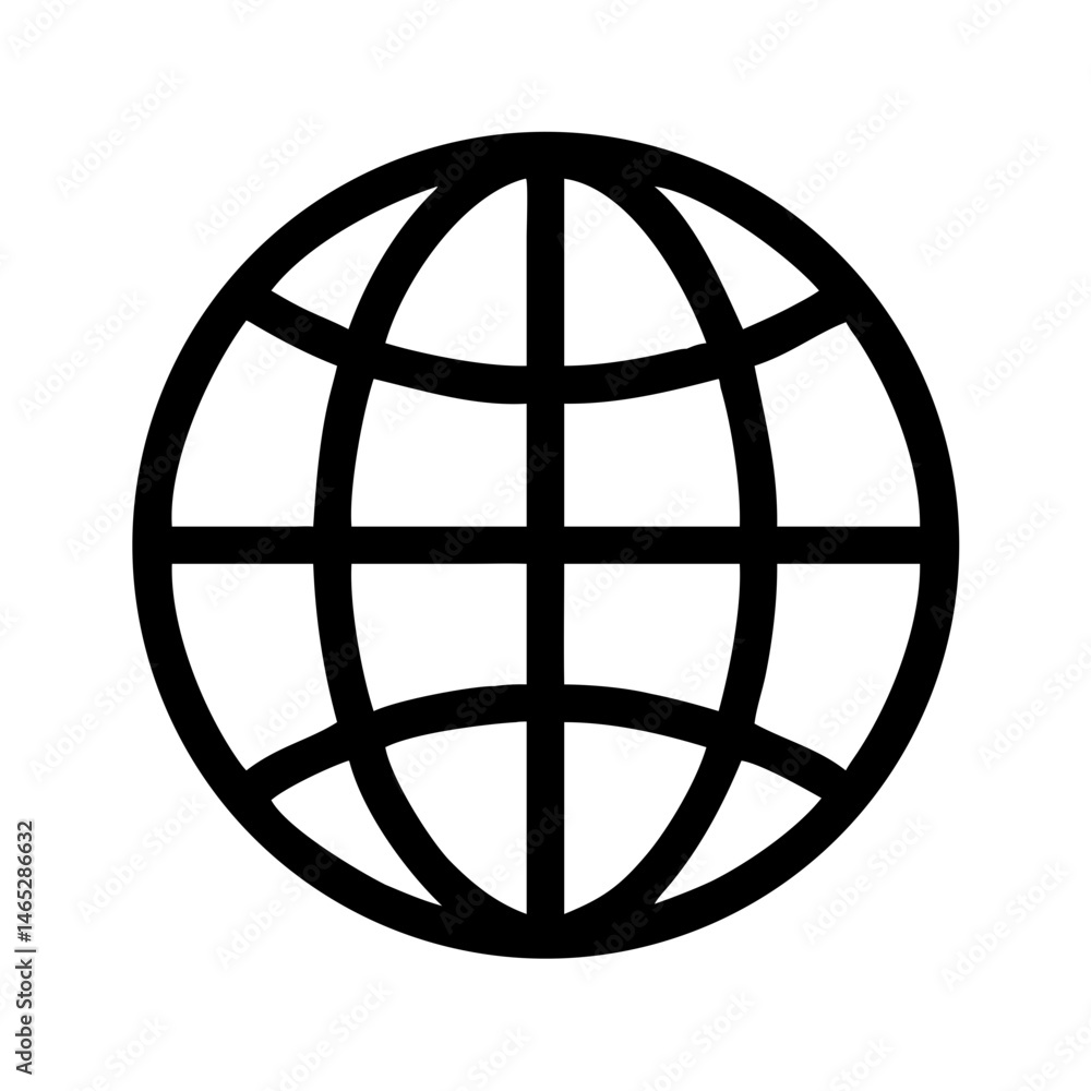 Aufkleber globe vector world map earth global network internet connection worldwide web geography icon graphic