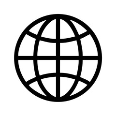 Globe vector world map earth global network internet connection worldwide web geography icon graphic