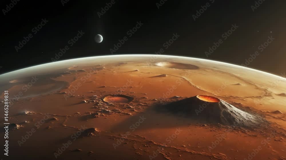 Poster high resolution ai images of planets in the solar system featuring mars, presented by ai