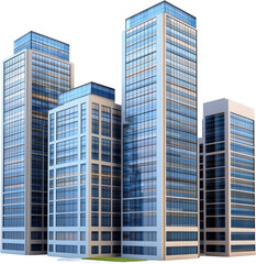 Obraz premium Modern City Skyscrapers