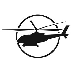 military helicopter vector illustration