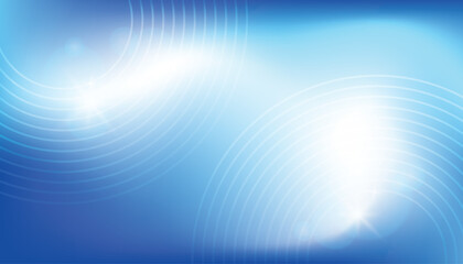 abstract blue gradient background with luminous and subtle circular line patterns