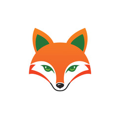 Obraz premium red fox vector illustration