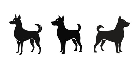 Dog Silhouette Vector Illustration