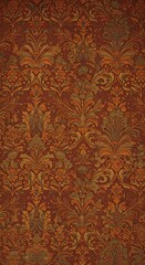 Rustic Autumnal Damask: Rich Textures, Warm Hues